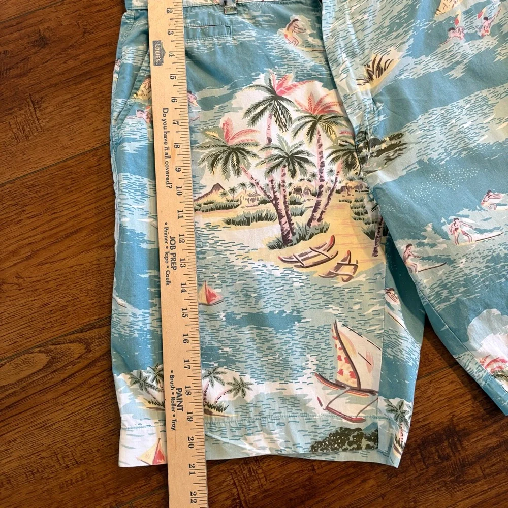 Vintage Island Print Shorts - Charleston SC - Coastal Preppy Resort Style
